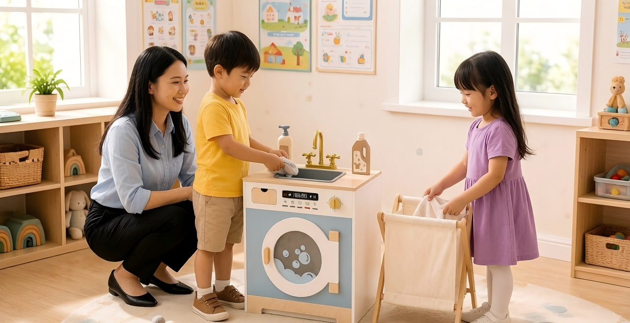 Organizing clean laundry