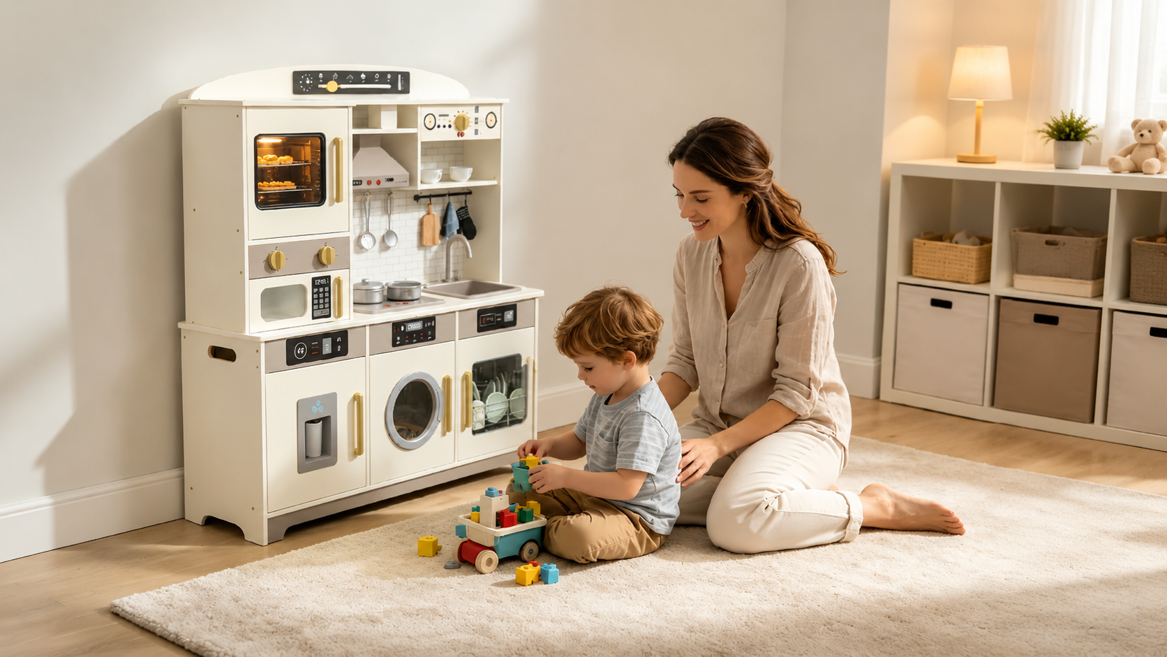 Wooden Play Kitchen