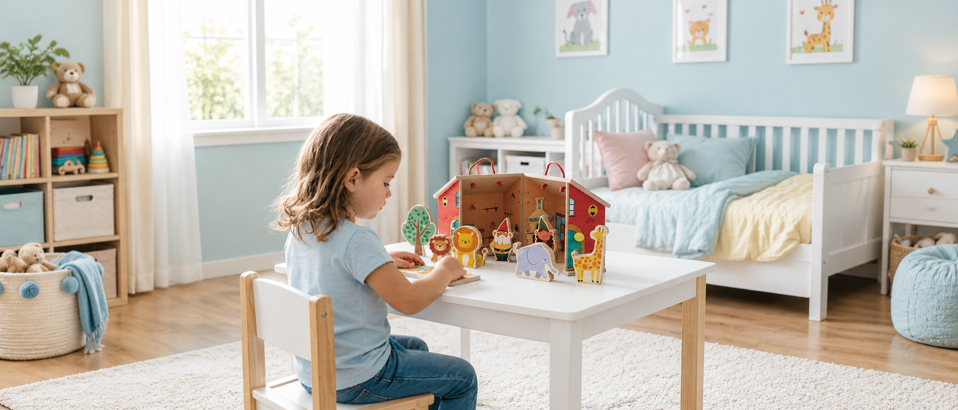 Custom Wooden Doll House & Accessories - KIDMERRY