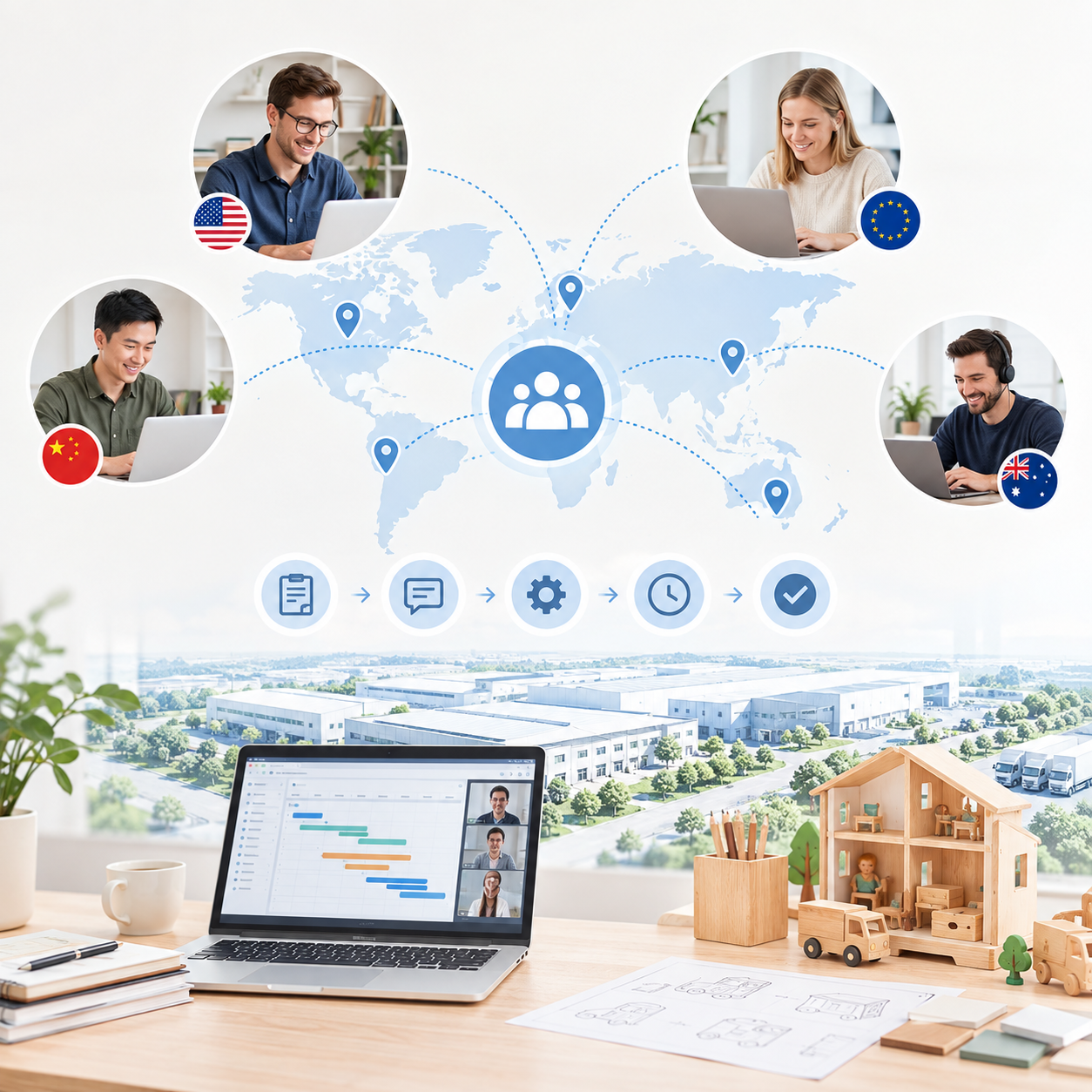 How do you streamline multinational coordination and project efficiency?