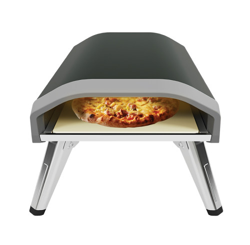 4kW Gas Pizza Oven OEM/ODM | Stainless Steel Outdoor Pizza Oven with 12" Stone & Thermometer | KYQ-KPS12A