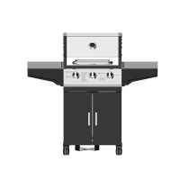 3Burners, Gas Grill OEM/ODM Supplier:  All-Black 3-Burner BBQ Units for Distributors & Wholesalers, Custom Manufacturing for Outdoor Appliances