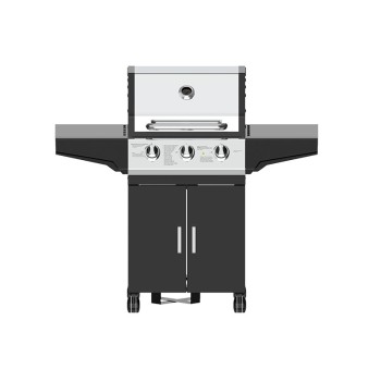 3Burners, Gas Grill OEM/ODM Supplier:  All-Black 3-Burner BBQ Units for Distributors & Wholesalers, Custom Manufacturing for Outdoor Appliances