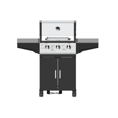 3Burners, Gas Grill OEM/ODM Supplier:  All-Black 3-Burner BBQ Units for Distributors & Wholesalers, Custom Manufacturing for Outdoor Appliances