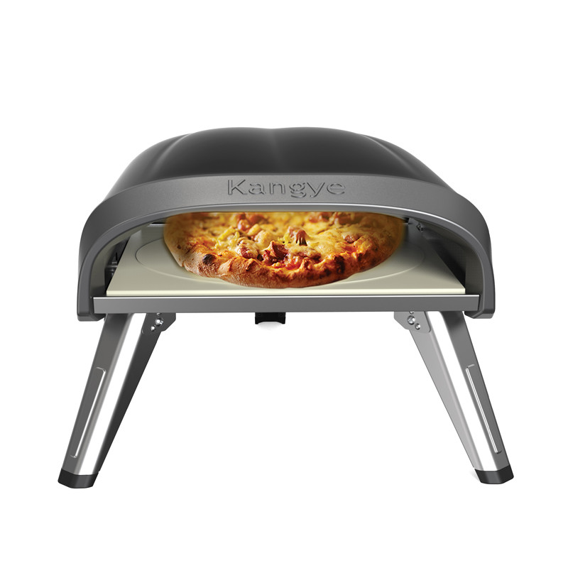 4kW Cast Aluminum Gas Pizza Oven with Thermometer by Kangye KYQ-KPS12B