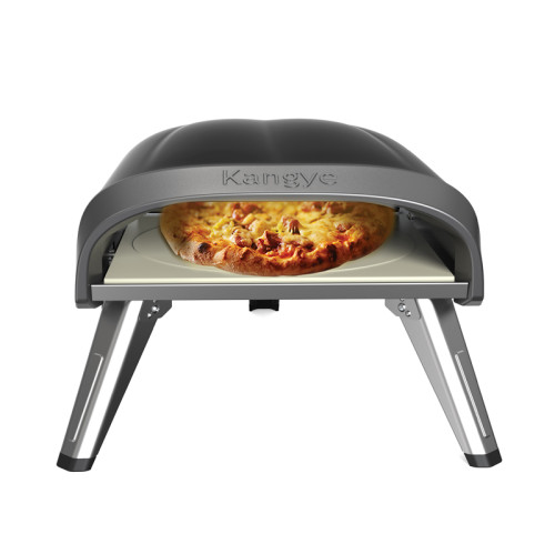 4kW Gas Pizza Oven | Cast Aluminum Outdoor Pizza Oven with Thermometer & Pizza Stone | KYQ-KPS12B