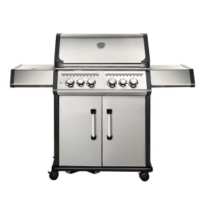 4-Burner Gas BBQ Grill with Infrared Side Burner — Full Cast Aluminum Chamber | KYQ-A480RB
