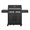 4-burner GAS BBQ | Full cast aluminum chamber |Premium design| 800°C infrared side burner |  All black version | Even heat distribution|Factory manufacturing