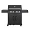 4-burner GAS BBQ | Full cast aluminum chamber |Premium design| 800°C infrared side burner |  All black version | Even heat distribution|Factory manufacturing