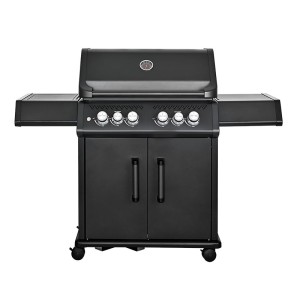 4-Burner Gas BBQ Grill with Infrared Side Burner — Full Cast Aluminum Chamber | KYQ-A480RB