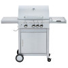 Gas BBQ Manufacturer & Wholesaler | Heavy Duty 3 Burner Grill with Side Burner & Enamel Cooking Box | OEM/ODM Solutions