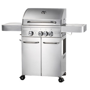 3-Burner Gas BBQ Grill 10.5kW — Compact Commercial Grilling with Side Burner | KYQ-FH31S