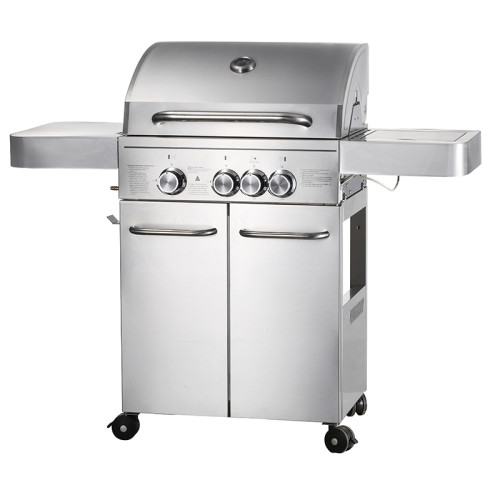 3-Burner Gas BBQ Grill 10.5kW — Compact Commercial Grilling with Side Burner | KYQ-FH31S