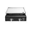 2 Burner Outdoor Gas Plancha Griddle | Stainless Steel Cooking Plate | Table Use