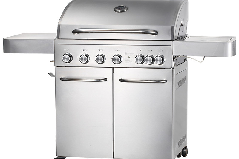Kangye KYQ-FH61S 6-burner large gas BBQ grill with side burner