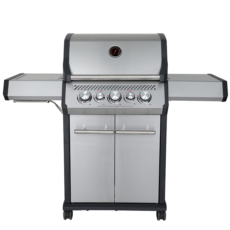KYQ-193RB 3-burner premium gas BBQ grill with cast aluminum chamber