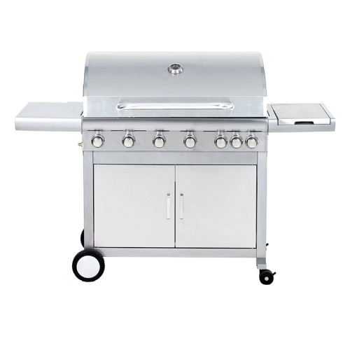 6-Burner Commercial Gas BBQ Grill 18.9kW — Freestanding Extra Large BBQ for Outdoor Cooking | KYQ-61S