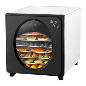 8-Tray Electric Food Dehydrator SS — Stainless Steel Food Dryer 48H Timer Back Heating | KYS-218A/B