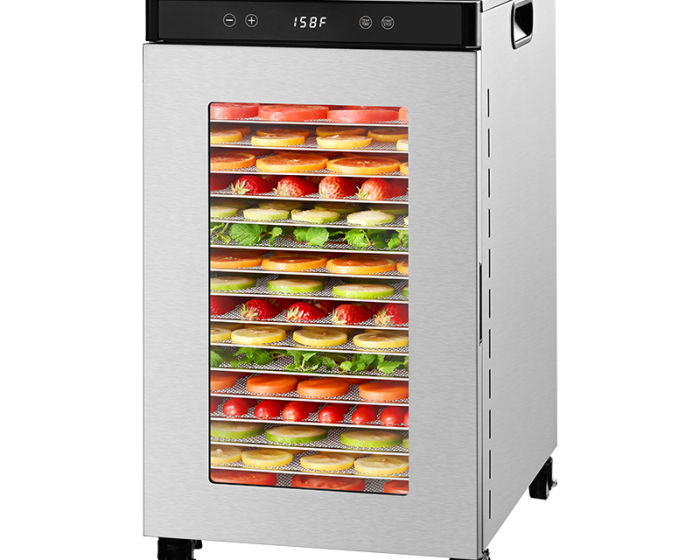 KYS-500A/R commercial food dehydrator, stainless steel, 16-17 tray OEM model