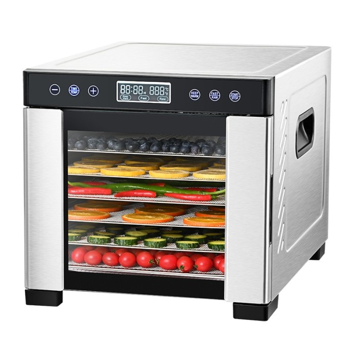 7-Tray Food Dehydrator SS — Stainless Steel Electric Dryer 24H Timer | KYS-361B/C/F