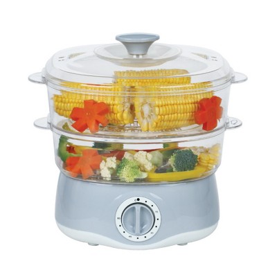 2-Tier Mini Electric Steamer 4L | Compact Food Steamer with Timer & Auto Shut-Off | KYS-302