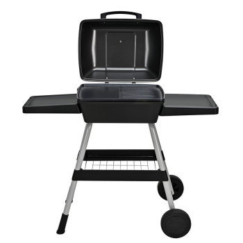 Portable Outdoor Electric BBQ Grill with 2 Wheels | 100-200℃ Adjustable Temperature | KYS-390E