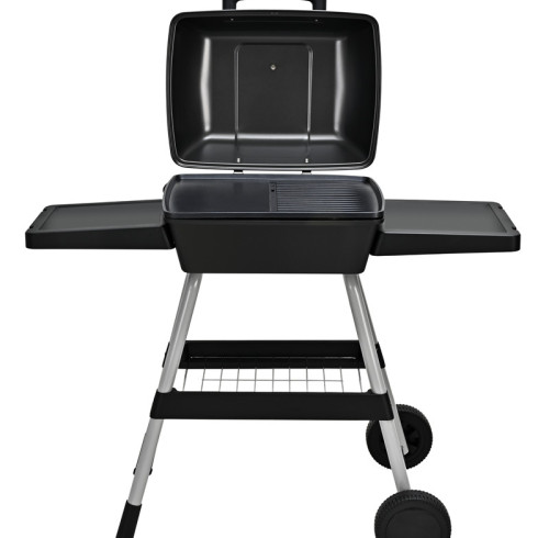 Portable Outdoor Electric BBQ Grill with 2 Wheels | 100-200℃ Adjustable Temperature | KYS-390E