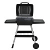 Portable Outdoor Electric BBQ Grill with 2 Wheels | 100-200℃ Adjustable Temperature | KYS-390E