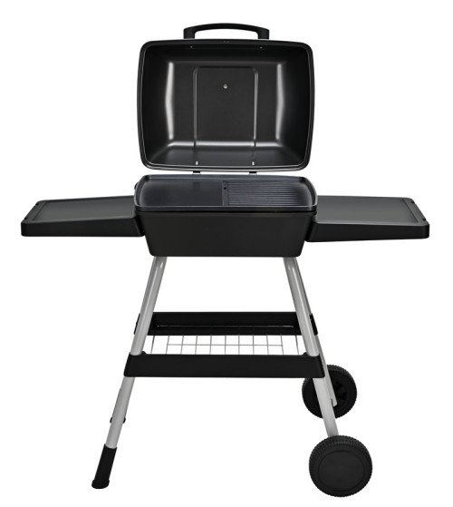 Portable Outdoor Electric BBQ Grill with 2 Wheels | 100-200℃ Adjustable Temperature | KYS-390E
