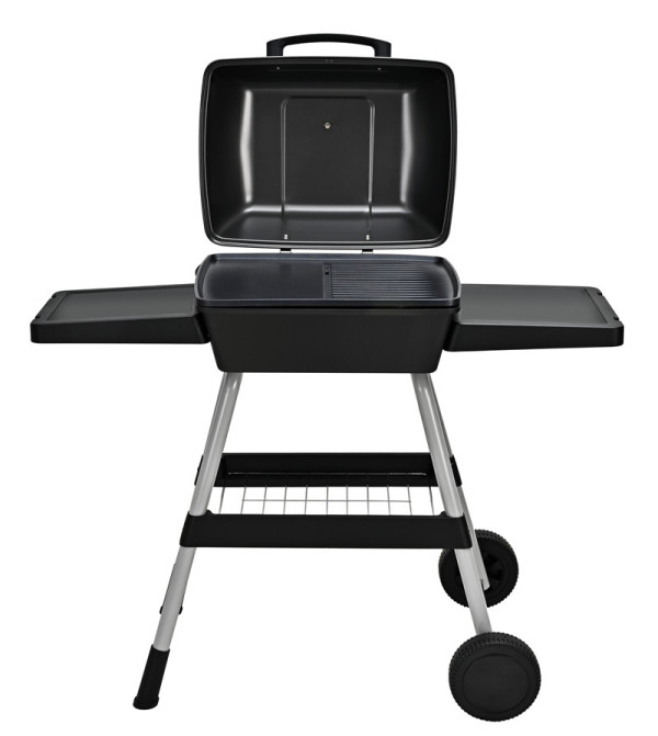 Portable Outdoor Electric BBQ Grill with 2 Wheels | 100-200℃ Adjustable Temperature | KYS-390E