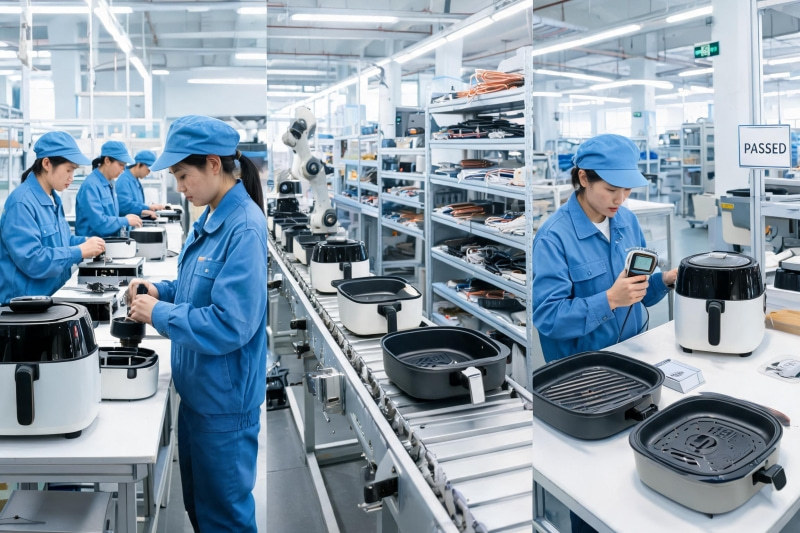 Modern appliance production workshop in China