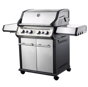 4-Burner Premium Gas BBQ Grill — Cast Aluminum Chamber, 800°C Infrared Side Burner | KYQ-194RB