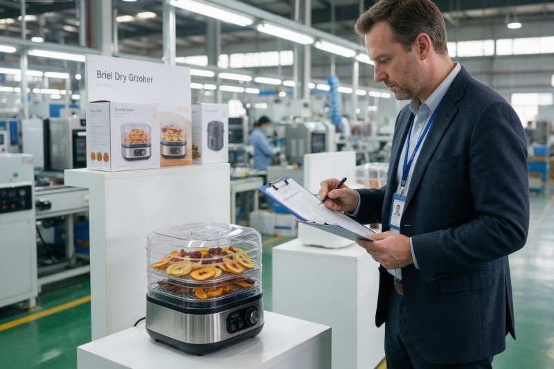 Appliance production line inside a Chinese OEM factory audited by a buyer during a factory audit checklist walkthrough
