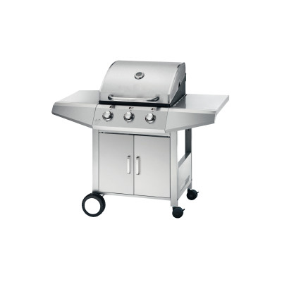3 Burner Gas BBQ Grill 9.45kW — Black Firebox, Outdoor Backyard Cooking | KYQ-L23T-B