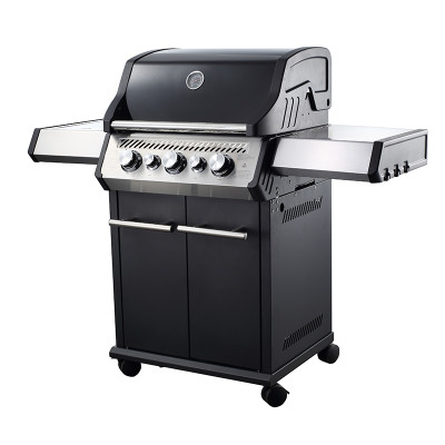 3-Burner Premium Gas BBQ Grill 19kW — Cast Aluminum Chamber, 800°C Infrared Side Burner | KYQ-193RB