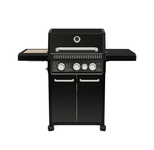 3-Burner Heavy Duty Gas BBQ Grill 13.65kW — Temperature evenly heat with Enamel Cooking Box & Side Burner | KYQ-WA3S