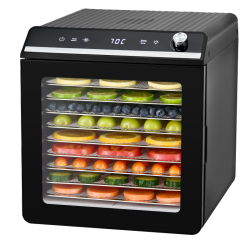 10-Tray Home Food Dehydrator 600-700W — BPA-Free Stainless Steel Electric Dryer 48H Timer | KYS-315 Series