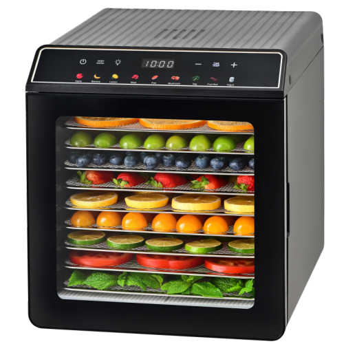 10-Tray Home Food Dehydrator 600-700W — BPA-Free Stainless Steel Electric Dryer 48H Timer | KYS-315 Series