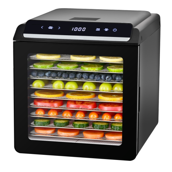 10-Tray Food Dehydrator with Stainless Steel Racks | 48H Timer & Adjustable Temp | Large Capacity Fruit Jerky Dryer (KYS-315 Series)