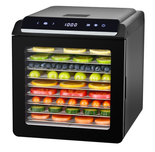 10-Tray Food Dehydrator with Stainless Steel Racks | 48H Timer & Adjustable Temp | Large Capacity Fruit Jerky Dryer (KYS-315 Series)