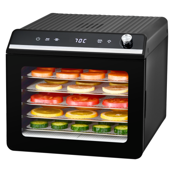 Kangye KYS-365 6-tray food dehydrator with stainless steel racks — an energy efficient food dehydrator for home use
