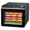 Compact 6-Tray Food Dehydrator with Stainless Steel Racks, 48H Timer - Space Saving Countertop Fruit Leather & Jerky Maker (KYS-365 Series)