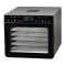 Digital Food Dehydrator 6 Layer Stainless Steel, Precise Temp Control & 48H Timer - Easy Use Veggie Chip & Meat Snack Dryer (KYS-365 Series)
