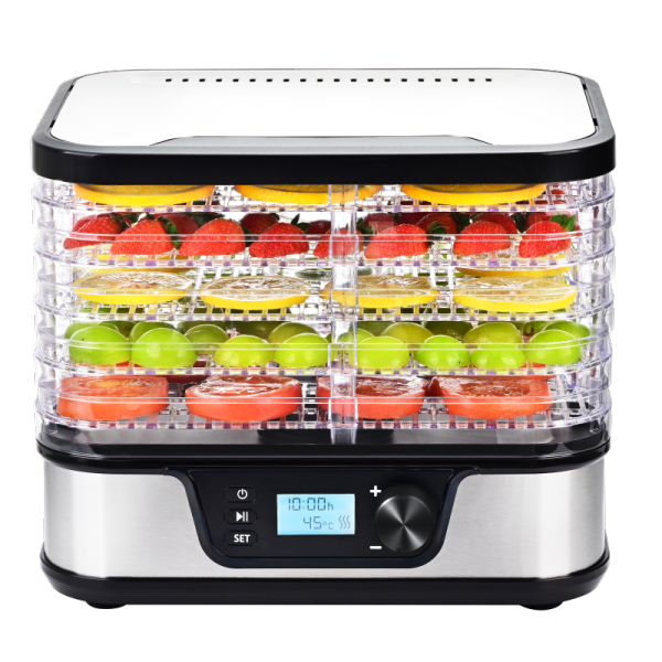 5-Tray Home Food Dehydrator 600-700W — Digital Compact Food Dryer 48H Timer Bottom Heating | KYS-322 Series