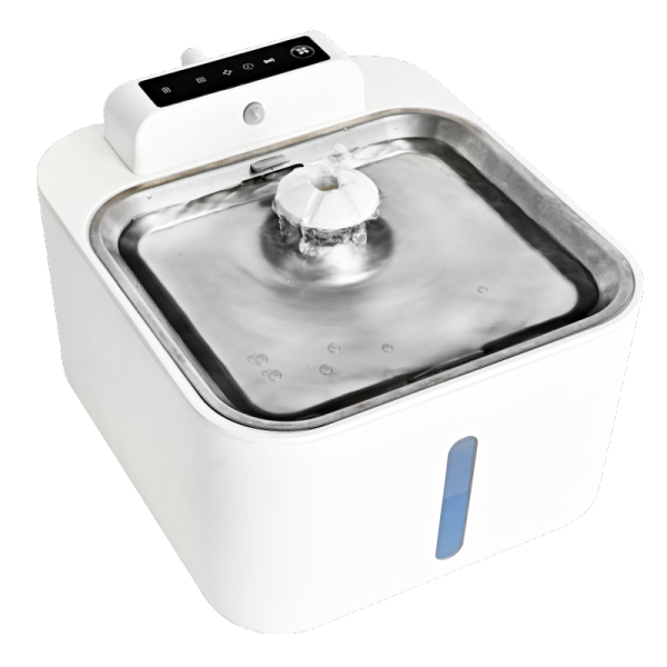 Kangye KYS-15B wireless pet water fountain with smart sensor and dual-stage filtration