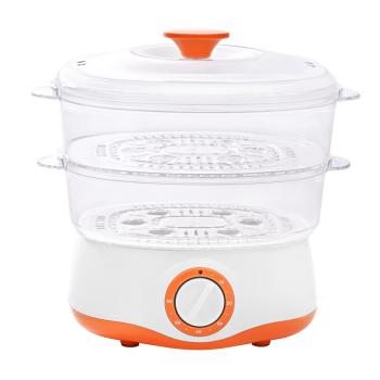 2-Tier Mini Electric Steamer 4L | Compact Food Steamer with Timer & Auto Shut-Off | KYS-302