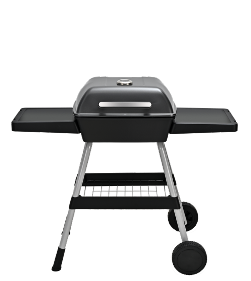 Portable Outdoor Electric BBQ Grill with 2 Wheels | 100-200℃ Adjustable Temperature | KYS-390E