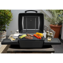Portable Outdoor Electric BBQ Grill with 2 Wheels | 100-200℃ Adjustable Temperature | KYS-390E