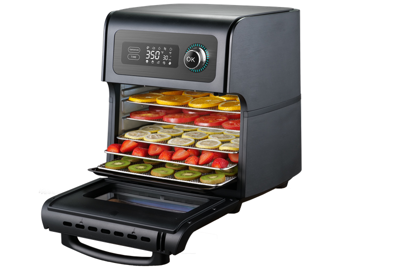 KYS-116AK interior trays and non-stick cooking chamber
