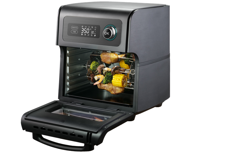 Large 16L capacity air fryer oven with adjustable temperature